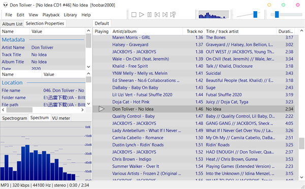 Foobar2000音乐播放器电脑版截图3