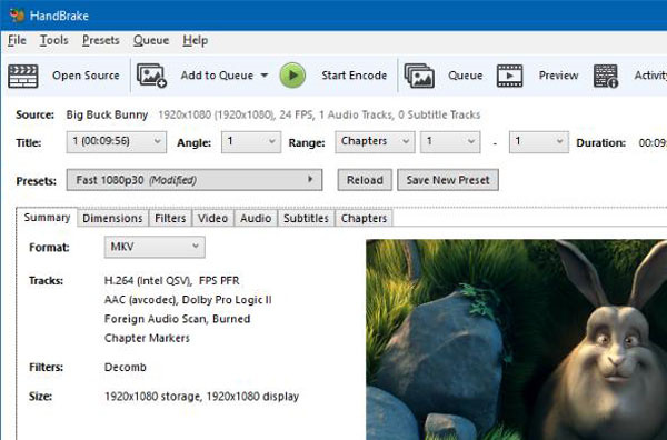 HandBrake开源视频格式转换截图1