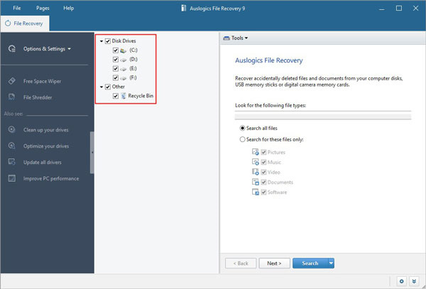 Auslogics File Recovery文件恢复