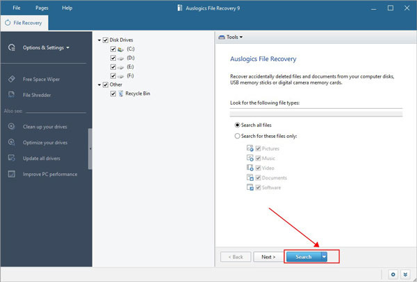 Auslogics File Recovery文件恢复