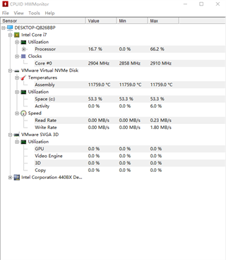 CPUID HWMonitor截图2