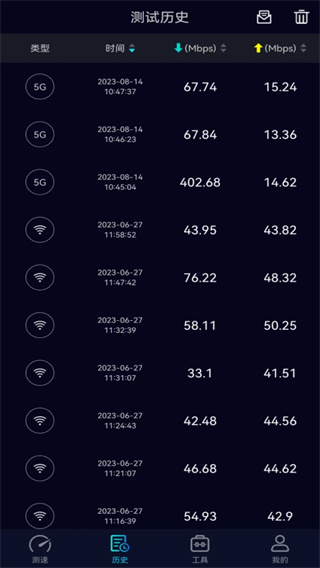 speedtest5G测速截图4