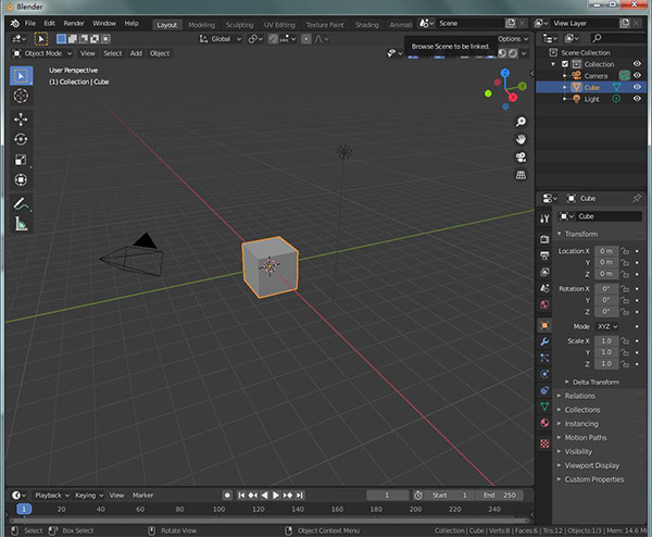 blender三维软件建模软件