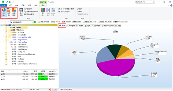 TreeSizeFree磁盘空间分析管理工具