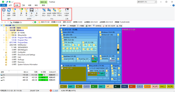 TreeSizeFree磁盘空间分析管理工具