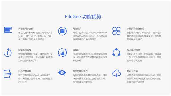 FileGee个人文件同步备份系统3