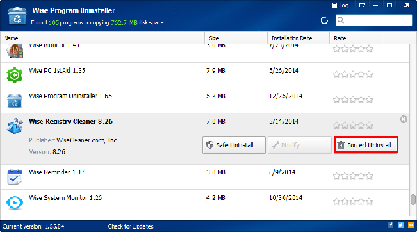 Wise Program Uninstaller