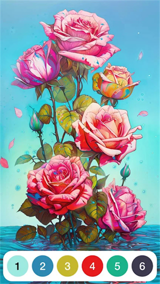 Paint数字涂色-数字填色涂色游戏截图1